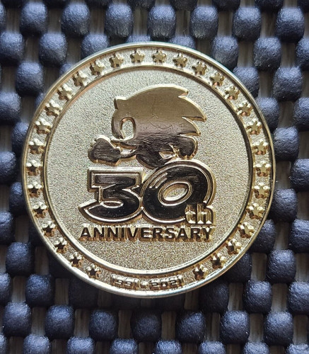 Sonic hedgehog coin medal - sonic,
