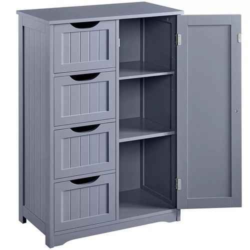 Bathroom wood cabinet storage - bathroom,