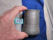Pewter Glass Bottom Tankard