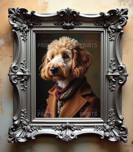 Labradoodle canvas print - labradoodle,