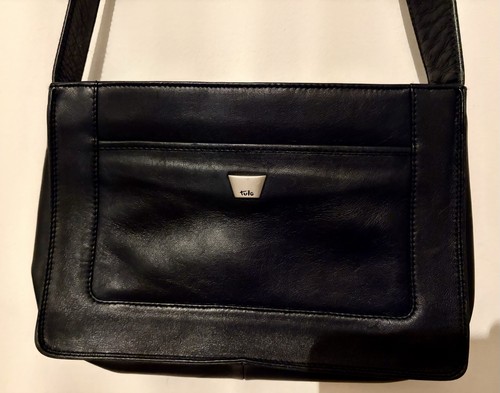Tula black leather shoulder - tula,