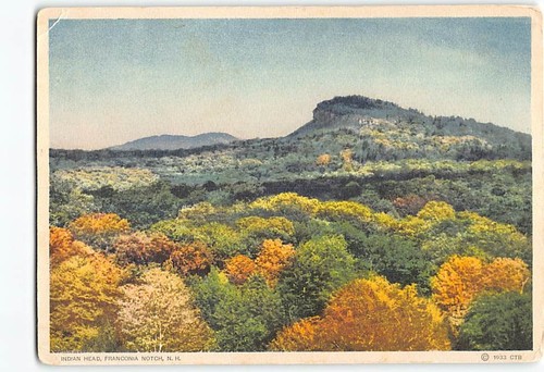 Postcard indian head franconia - postcard,