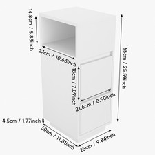 Small Narrow Bedside Table