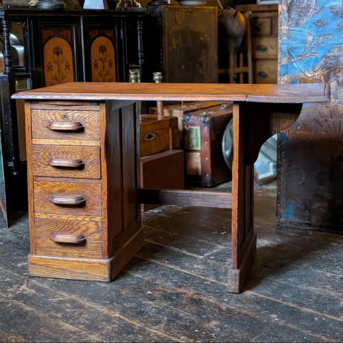 1930s oak student desk - 1930s, –