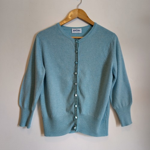 Brora cardigan size sea - cardigan,