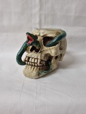Skull and Snake Gothic Candle Holder Ornament