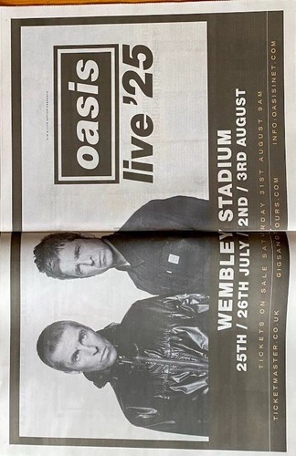 Oasis live reunion tour - oasis,