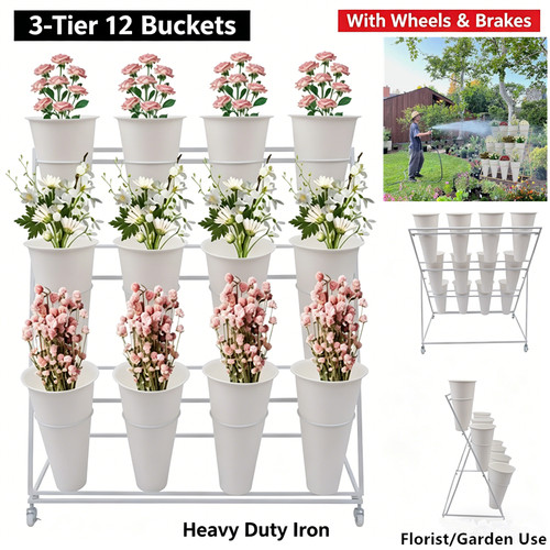 Tier flower display stand - 3-tier,