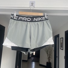 Nike Pro Ladies Grey Shorts Size M