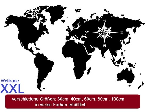 World map sticker earth xxl - map,
