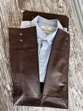 Vintage Barneys New York Leather Travel Shirt Bags