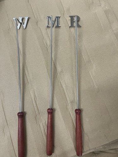 Steak branding iron letters - branding,
