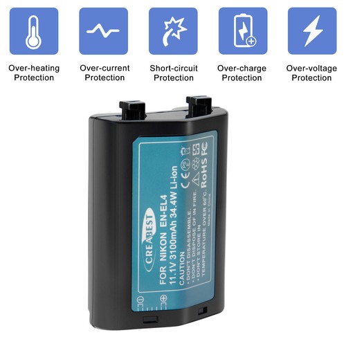Battery for nikon el4 - for, en-el4