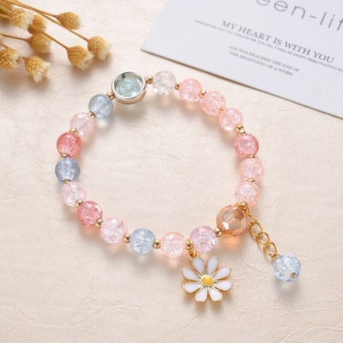 Lovely daisy beaded charm - daisy,