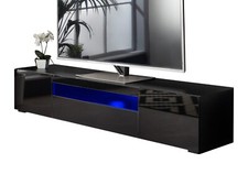 TV Stand Cabinet 200cm Black -