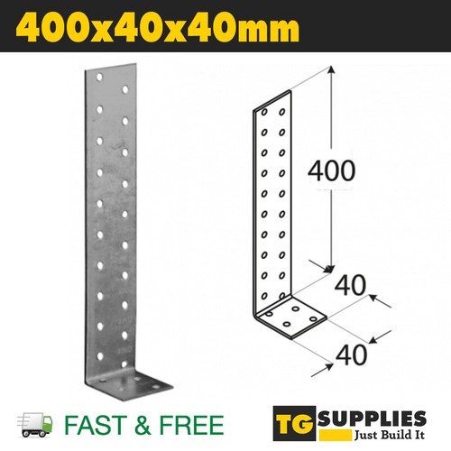 Heavy duty galvanised angle - galvanised,