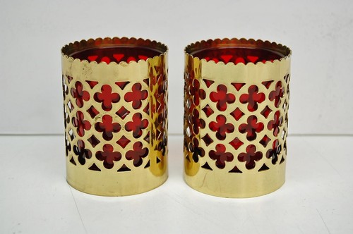 Lightly used pair brass - used, of