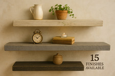 Rustic Floating Shelf Reclaimed Scaffold Board Handmade Wood Wall Shelves UK