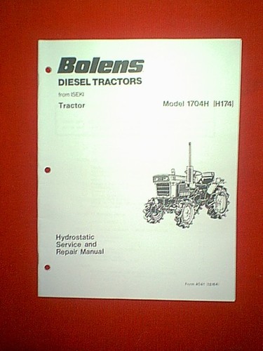 Bolens iseki tractor - bolens, model