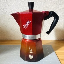 BIALETTI Moka 6 Cup Espresso Pot 100th Anniversary Aluminum Red Edition 270ml