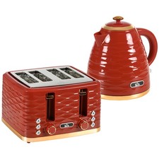 HOMCOM Kettle and Toaster Set
