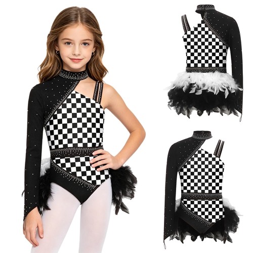Girls printed dance - girls, leotard