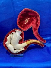 Antique Carved Meerschaum Erotic Pipe