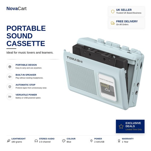 Portable tape recorder - portable,