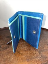 Lloyd Baker London Quality green & blue Leather Wallet - Unused