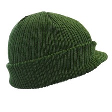 Hat With Peak Beanie Peaked Men's Women's Knitted Soft Winter Fashion Cap