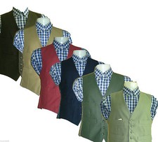Mens  Moleskin Waistcoat Satin