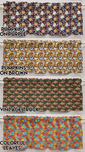 Fall harvest valances - harvest,