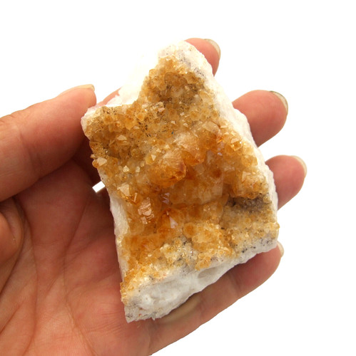 Citrine quartz crystal - quartz, cluster