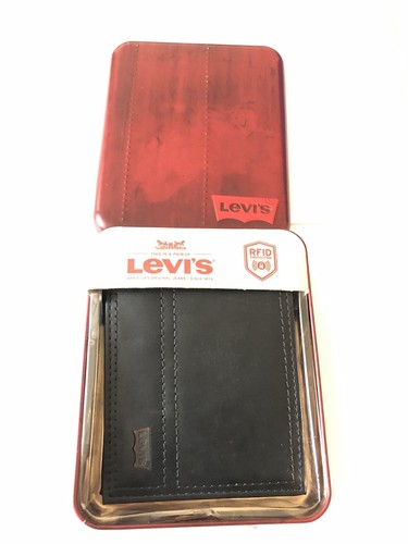 Mens levis leather wallet - leather,