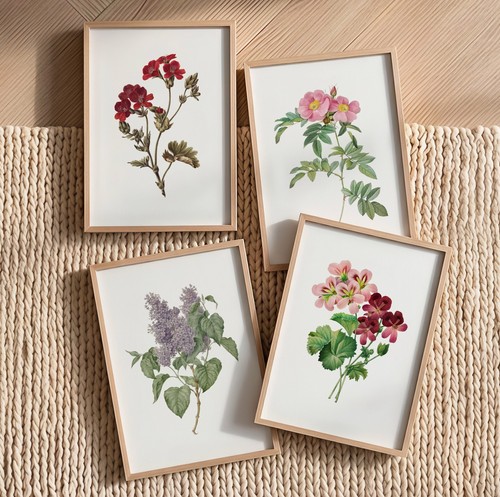 Set vintage flower - of,