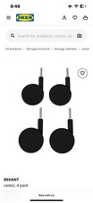 SET OF 4 - Ikea BEKANT Casters