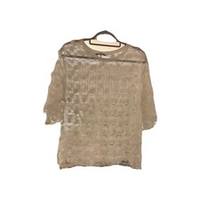 ZARA UK SMALL WHITE RAW EDGED