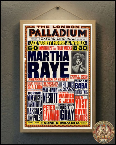 London palladium martha raye - london,