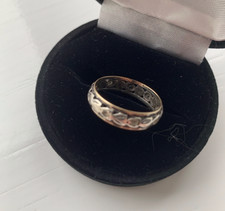 Vintage Spinel Gemstone Eternity Ring in Gold & Silver. Size N