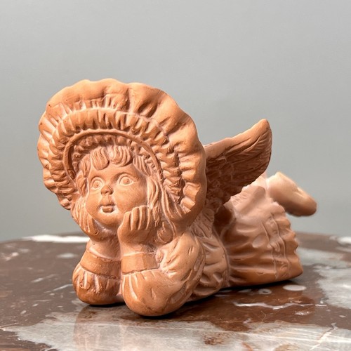 Vintage terracotta angel - vintage,
