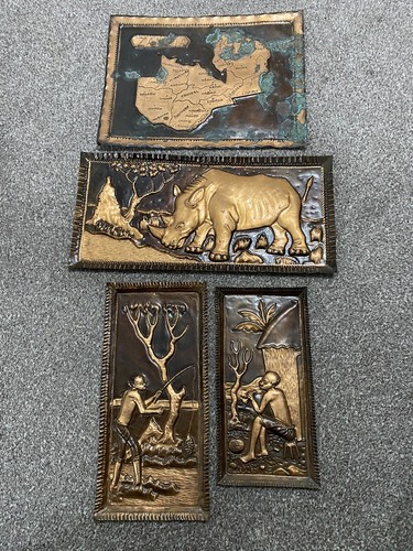 African embossed figures - 4x,