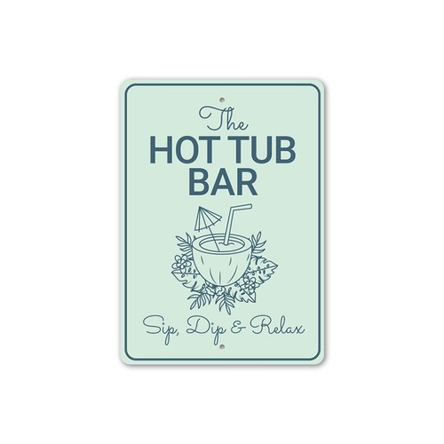 Sip dip relax sign - dip, sign,
