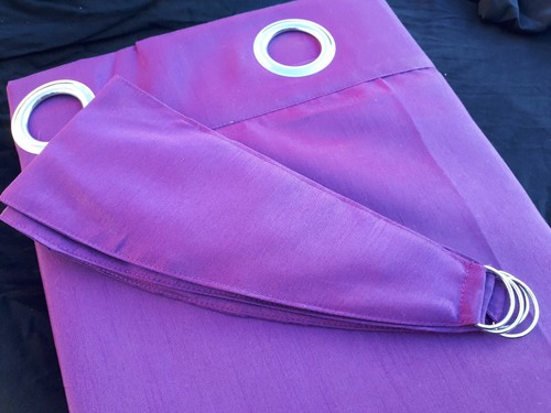 Plum wine faux silk satin - plum,
