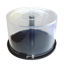 10 x 50 Capacity CD DVD Storage Plastic Empty Cakebox Spindle Tub Cake Box Case