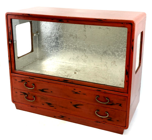Vintage japanese wooden - wooden, tansu
