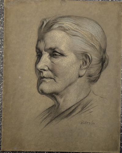1918 original coloured chalk - original,