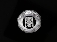 VINTAGE JFG 925 Sterling Silver Peruvian Aztec Viracocha God BROOCH 7.1 grams