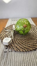 Ikea KNUBBIG Green Glass Globe