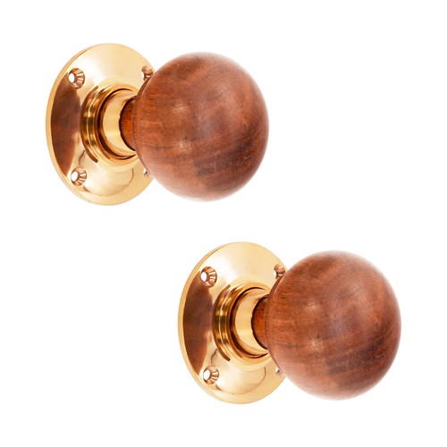 Door knobs pair polished - knobs,