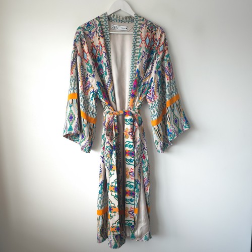 Zara printed kimono wrap - printed,